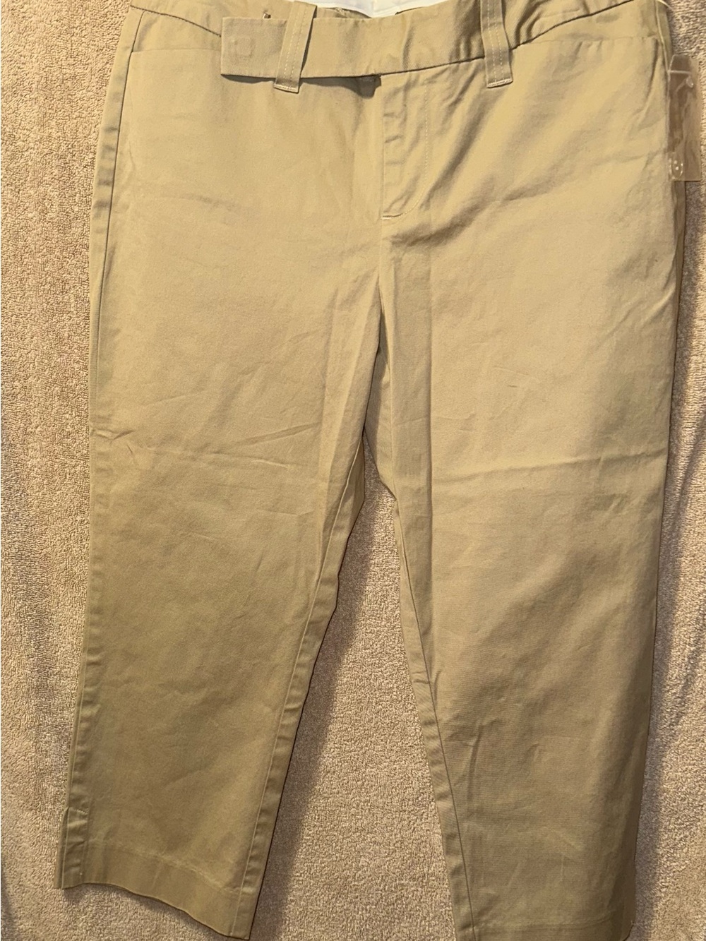 GAP Women's Cropped Chino Pants in Tan
